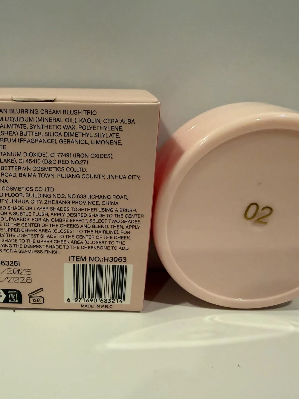 Blurring Cream Blush Trio — Pink & Peach Shades